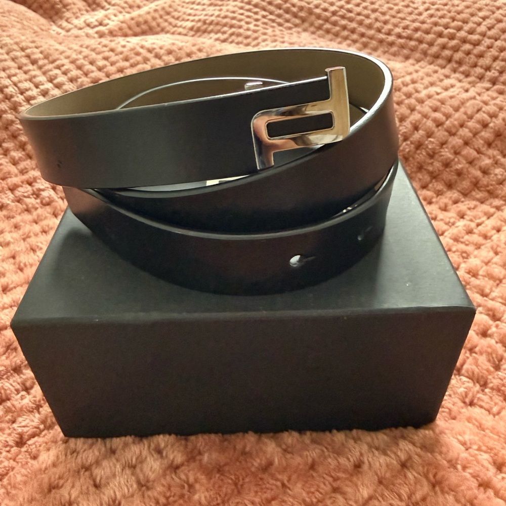 Porsche Design Black Leather Belt